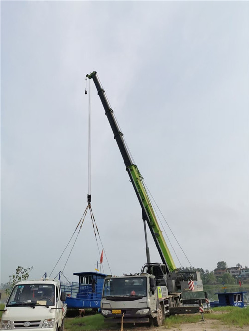 灵宝市桥梁建设吊装案例